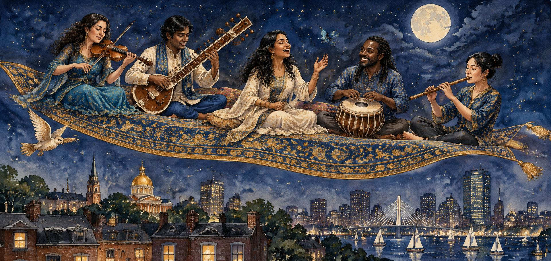 Saraswati Flying Carpet musicians